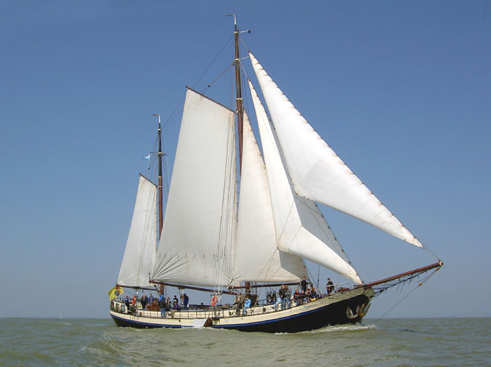 Segeln auf IJsselmeer oder Wattenmeer mit der Klipper Gouwzee ab Monnickendam