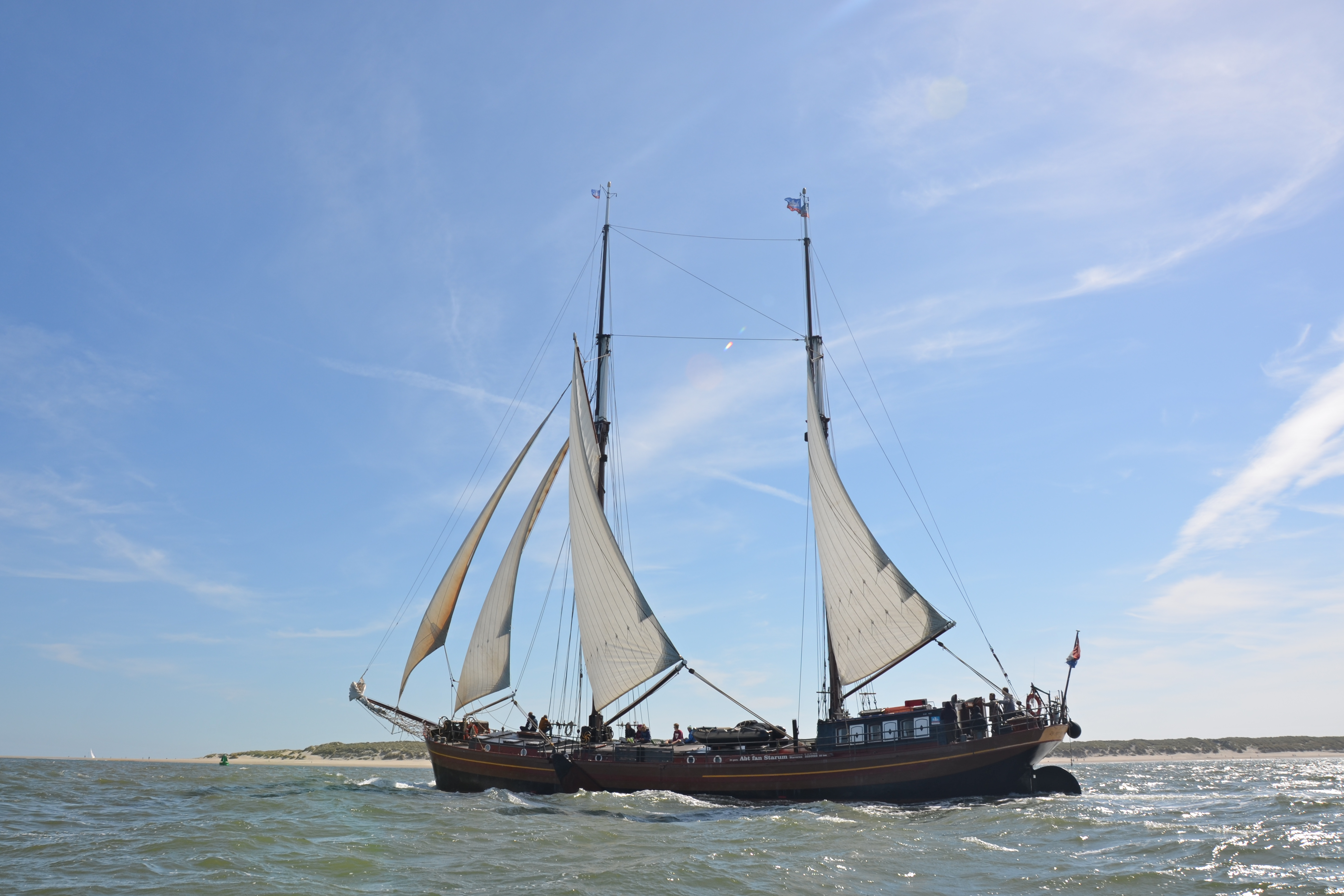 zeilen op IJsselmeer of Waddenzee met de tweemastklipper Dy Abt fan Starum - vaart niet meer vanuit Stavoren