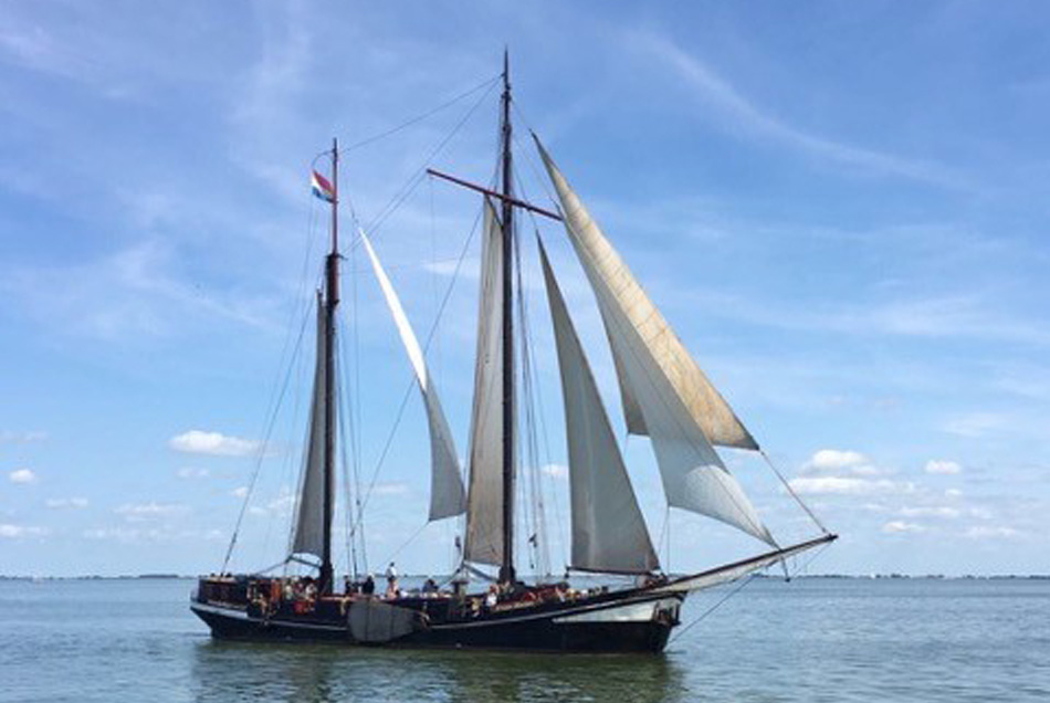 Segeln auf IJsselmeer oder Wattenmeer mit der Zweimastklipper Frans Horjus ab Harlingen