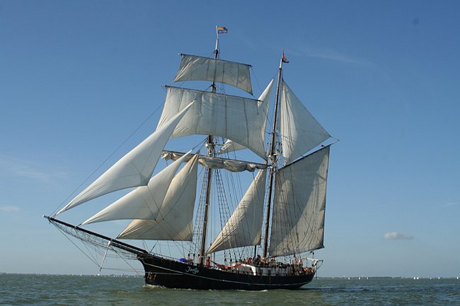 Segeln auf IJsselmeer oder Wattenmeer mit der Schonerbrik Jantje ab Kiel