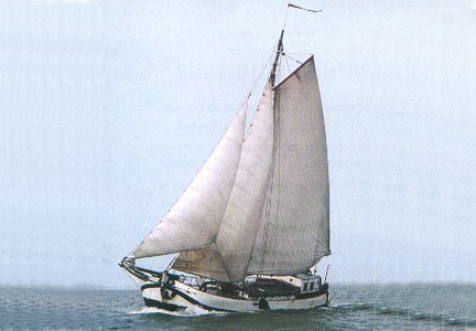 zeilen op IJsselmeer of Waddenzee met de tjalk Lis vanuit Muiden