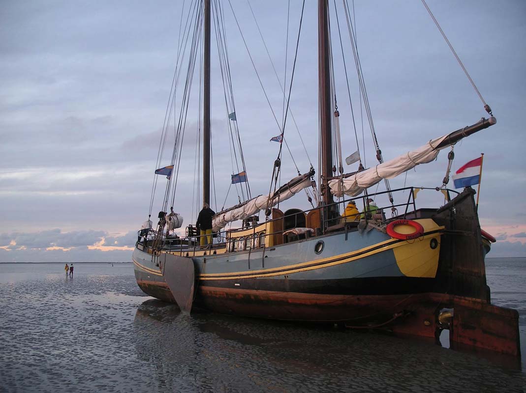 zeilen op IJsselmeer of Waddenzee met de tweemasttjalk Mallejan vanuit Harlingen