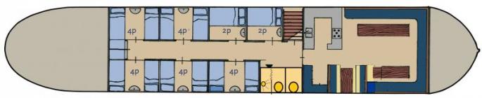 schip huren op IJsselmeer of Waddenzee : de tweemastklipper Zeven Wouden vanuit Stavoren